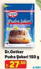 DR. OETKER PUDRA ŞEKERİ 150 G fiyat ve kampanya bilgisi